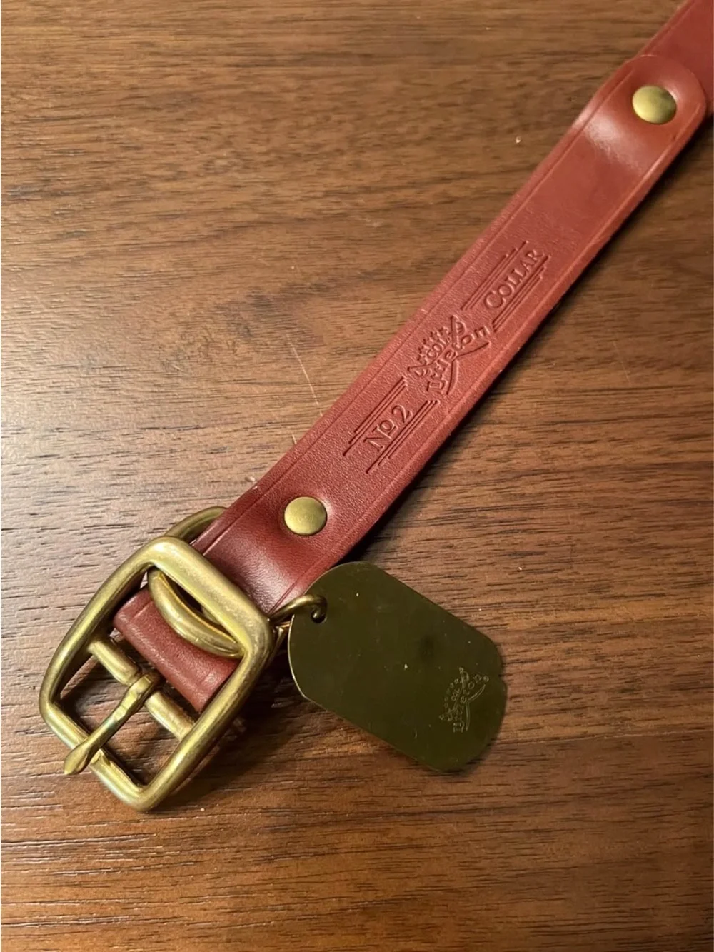 Leather & Brass Collar
